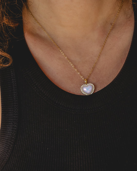 COLLANA CUORE DI PERLA