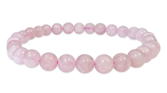 Bracciale Quarzo Rosa 6mm