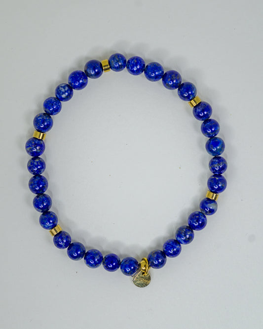 BRACCIALE IN LAPISLAZZULI E NODINI
