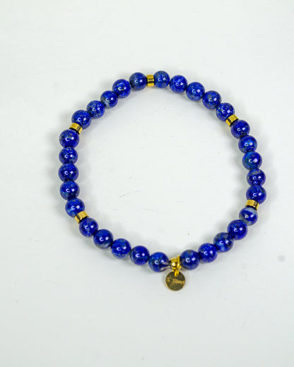 BRACCIALE IN LAPISLAZZULI E NODINI