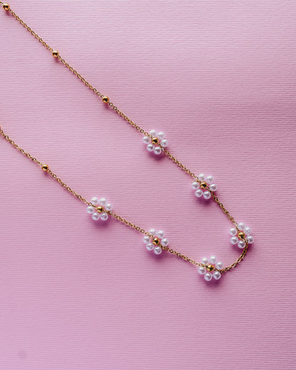 COLLANA FLORA BIANCA