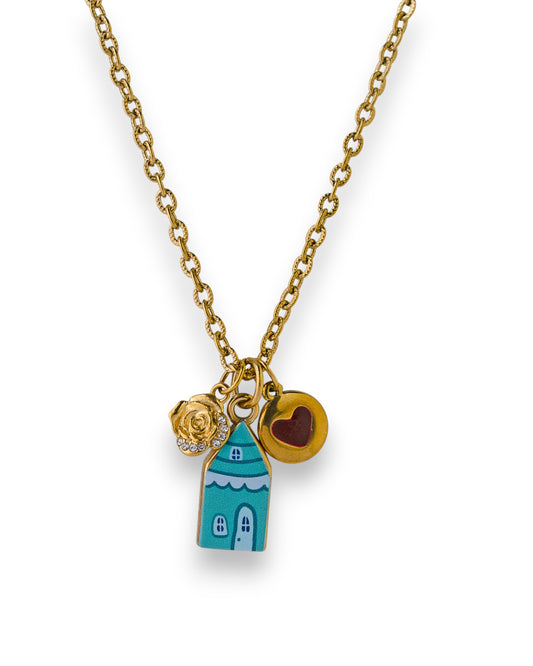 COLLANA "PETITE MAISON AZZURRA"