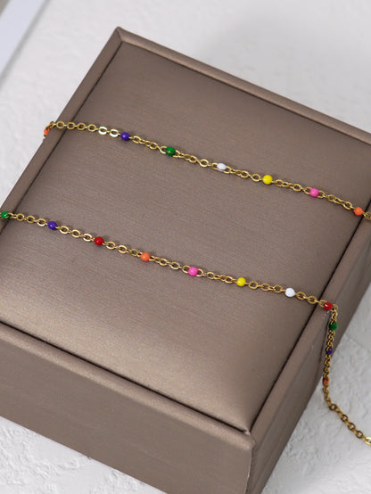 COLLANA PALLINE COLORATE