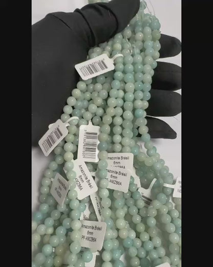 BRACCIALE AMAZONITE BRASILIANA 6 mm
